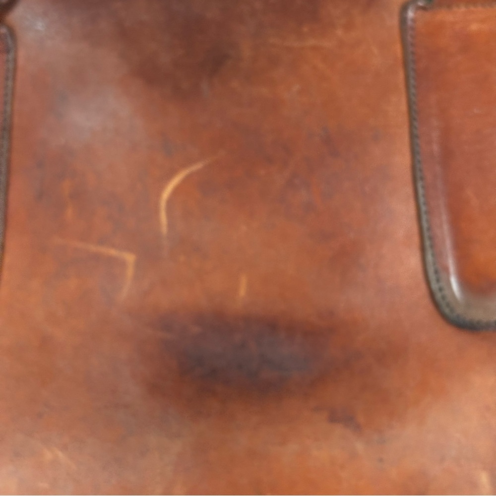 RARE Vintage Coach Brown Leather Bag Coach Stamp: 141-2126 Made In NYC - Picture 12 of 13